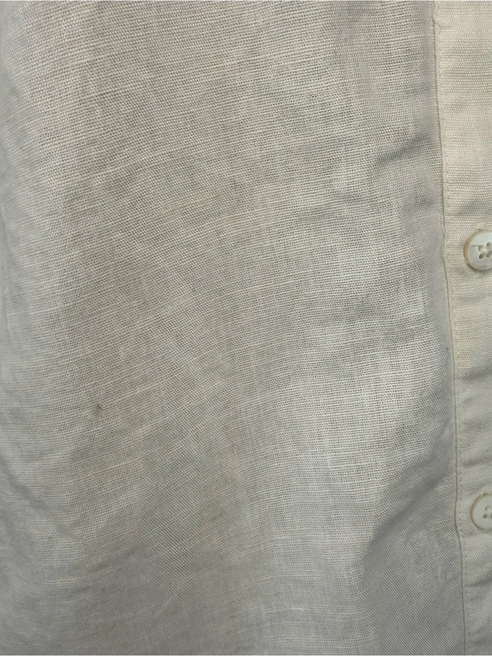 Sézane Lilia Blouse White Linen Cotton Embroidered Lace Ruffle Collar FR38 US6 - Picture 9 of 11